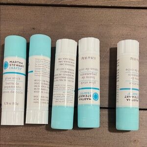Martha Stewart Blue and White Glue Sticks